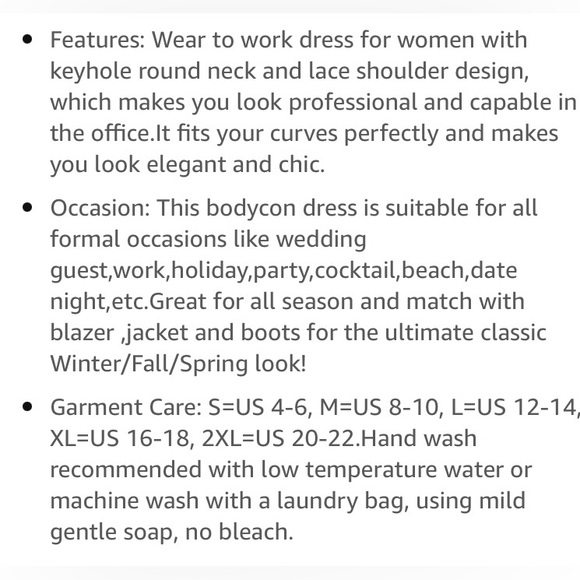 GRACE KARIN Front Slit Black Party Dress, Size Small - Picture 11 of 11